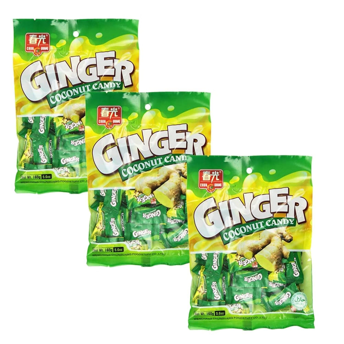Chun Guang front packaging showing three 5.6oz bags, convenient value