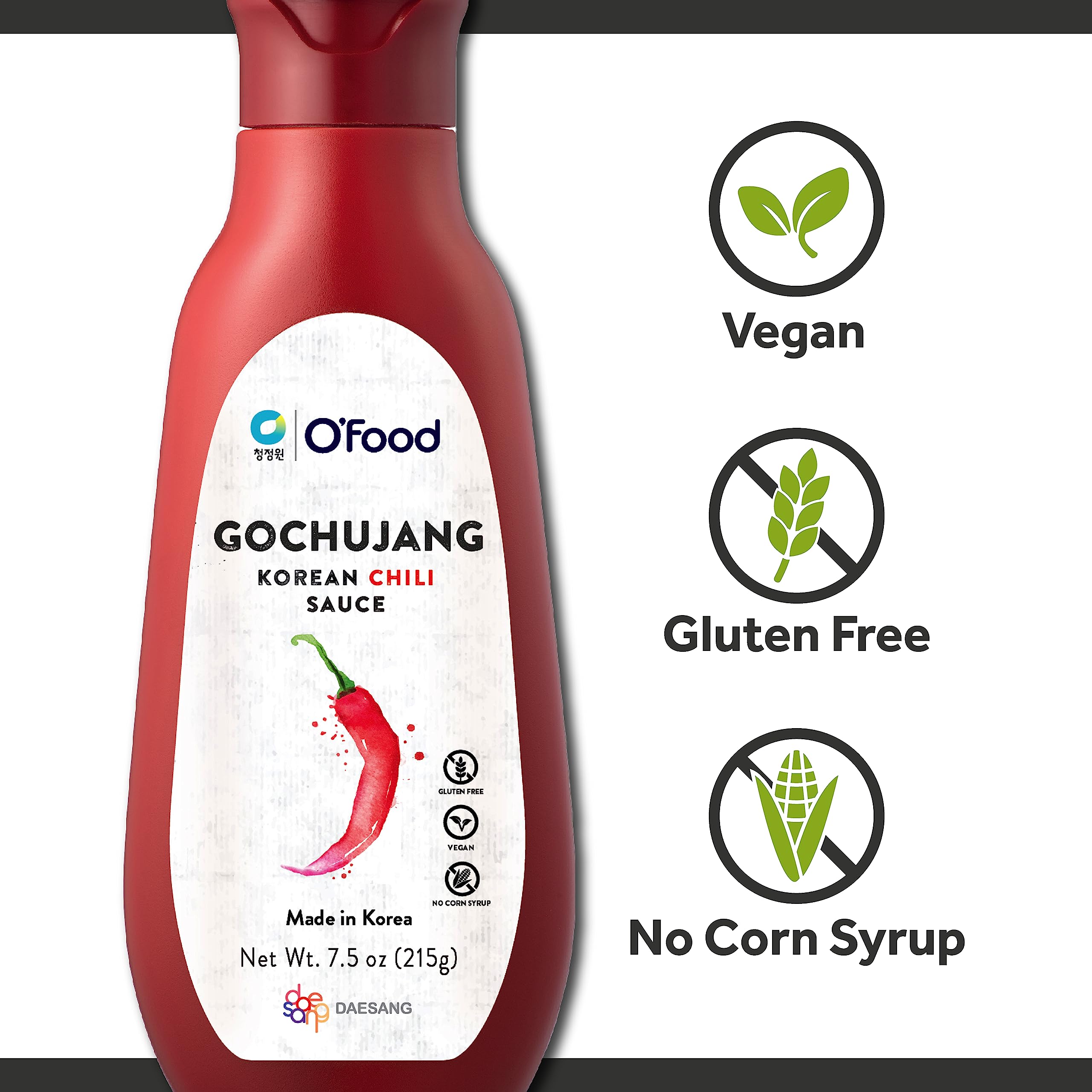 Chung Jung One bottle next to marinated chicken showing marinade use