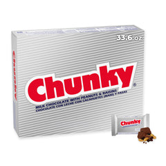 Chunky front box of 24 individually wrapped bars showing branding and pack size benefit