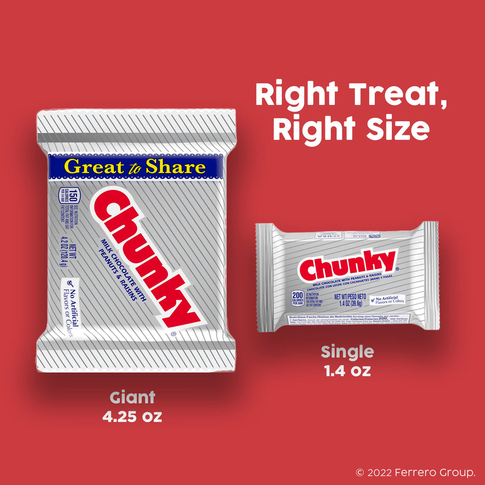 Chunky bar tucked in a lunchbox illustrating convenient snack for school or work
