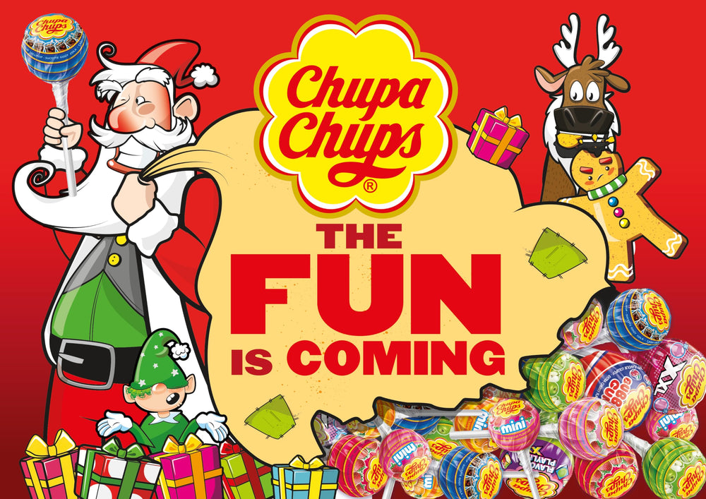 Chupa Chups close-up of individual wrappers highlighting freshness preservation