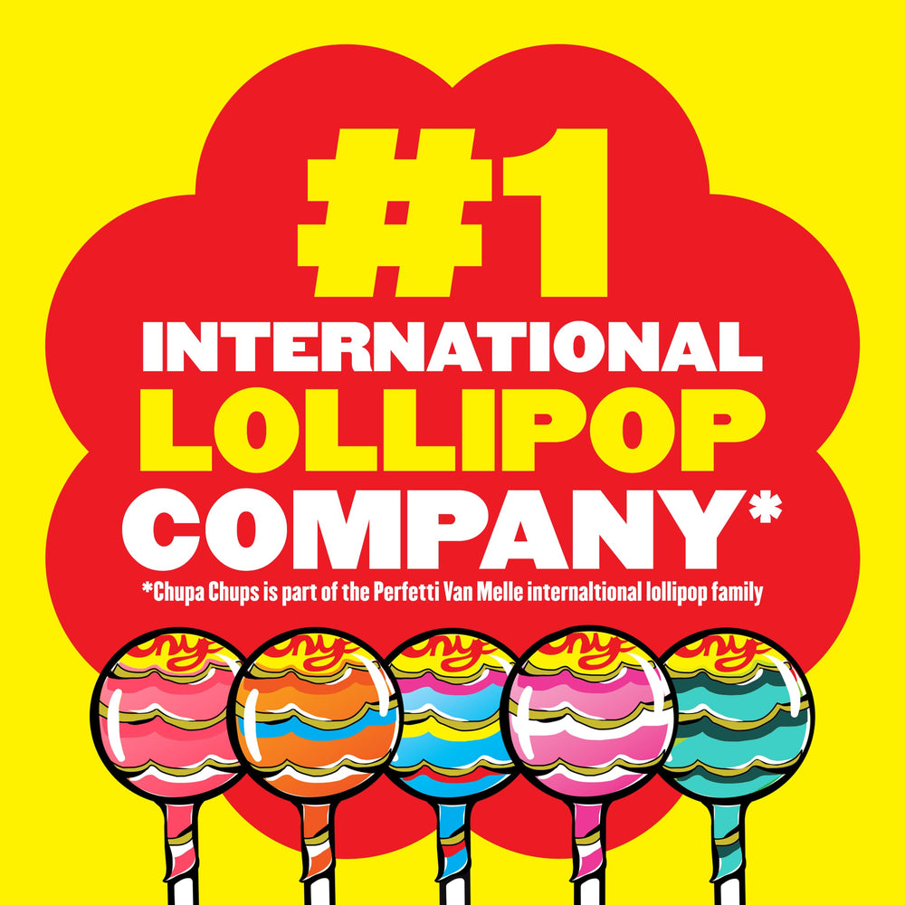 Child enjoying a Chupa Chups lollipop illustrating long-lasting enjoyment