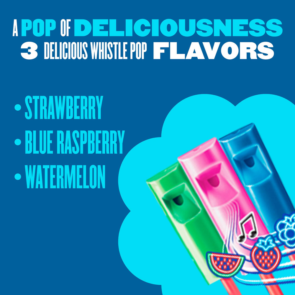 single unwrapped Chupa Chups Melody Pop candy showing color and shape for flavor preview