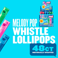 Chupa Chups Melody Pop with whistle stem extended demonstrating playable notes