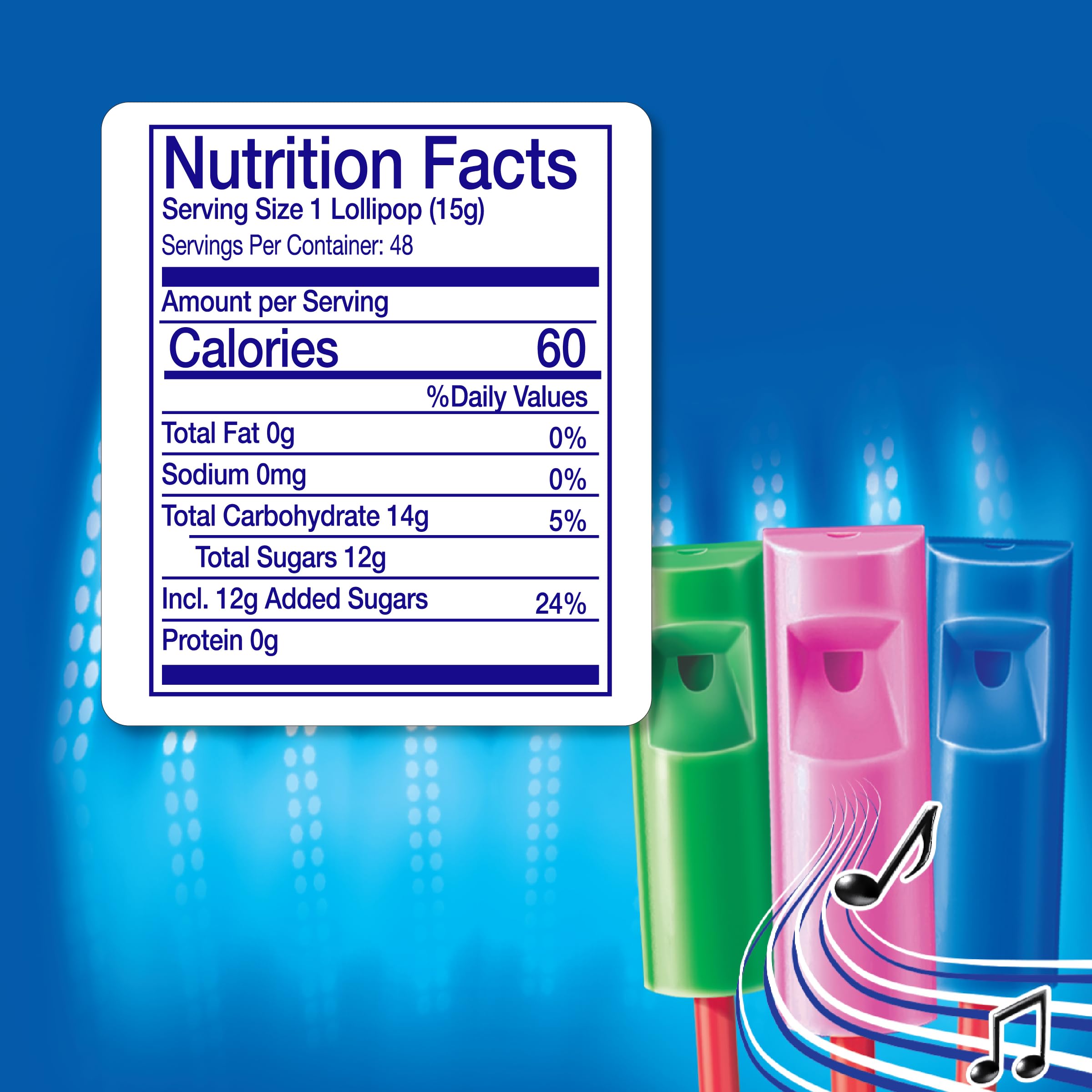 individually wrapped Chupa Chups Melody Pops highlighting hygiene and convenience