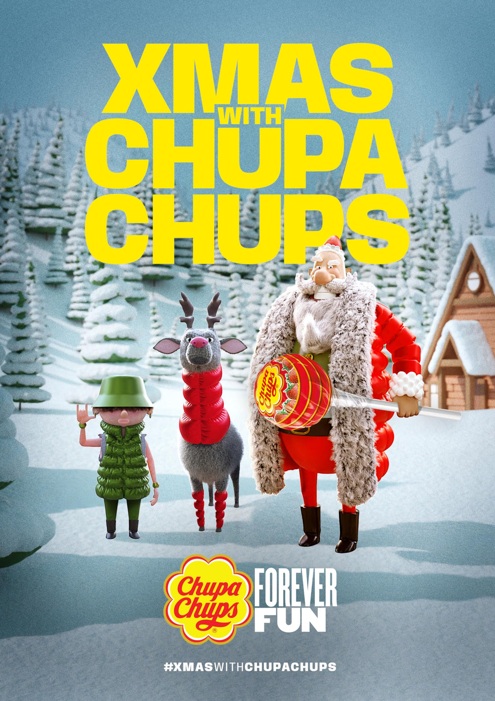 Chupa Chups plastic stick detail demonstrating durable non-breakable support