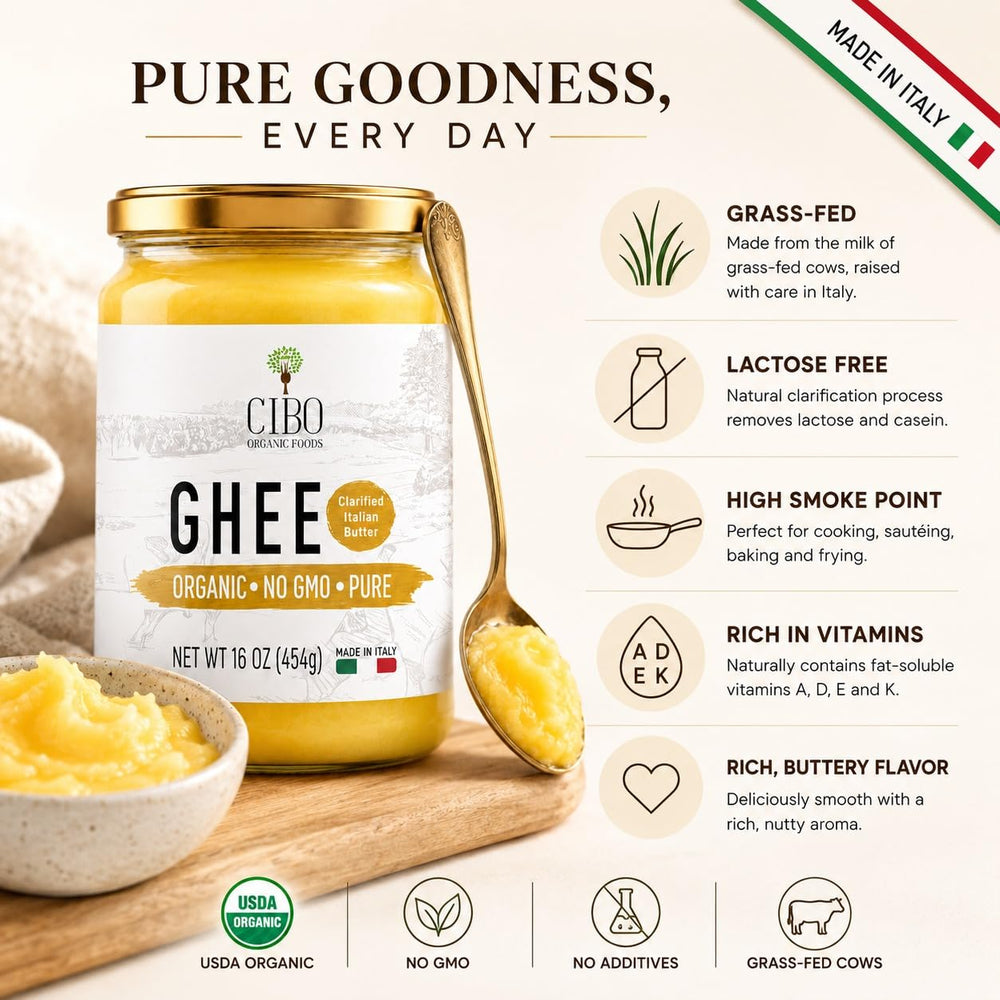 Cibo ghee in pan searing steak for high-heat cooking advantage