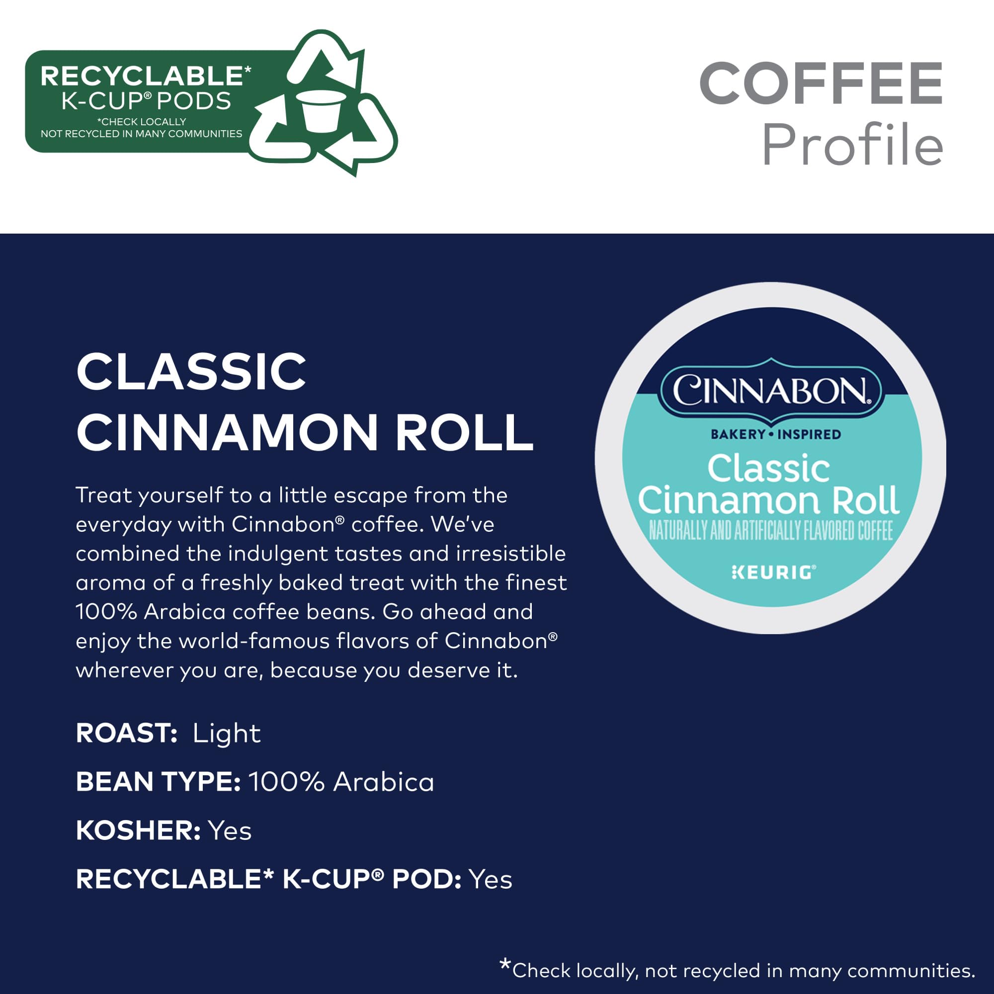 Close-up of Cinnabon flavored coffee grounds, detailed Arabica bean texture