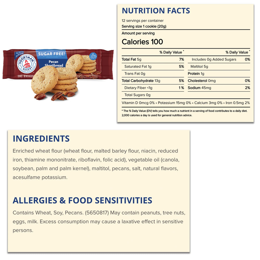 Circle of Drink Voortman nutrition label close-up showing ingredient transparency