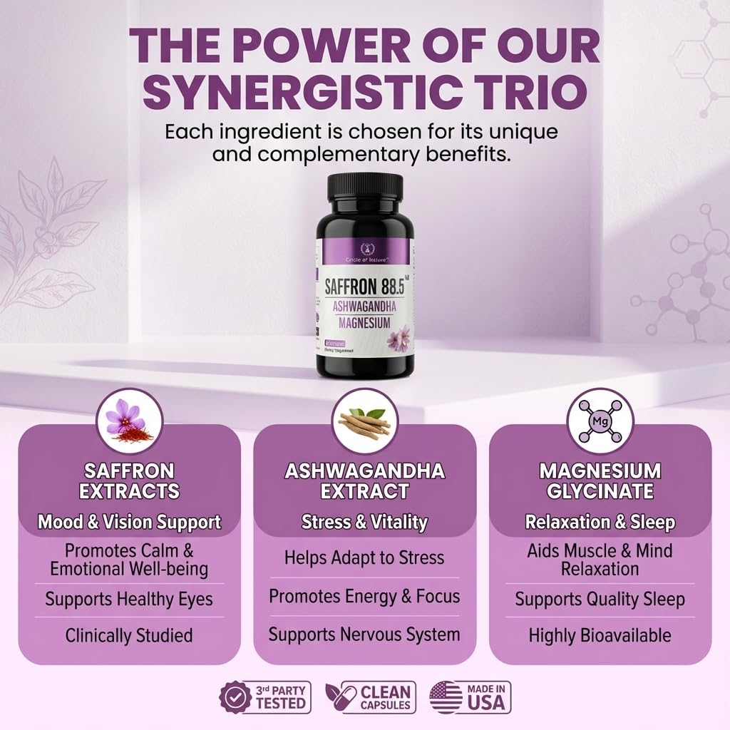 CIRCLE OF NATURE close-up capsule image highlighting potency and purity