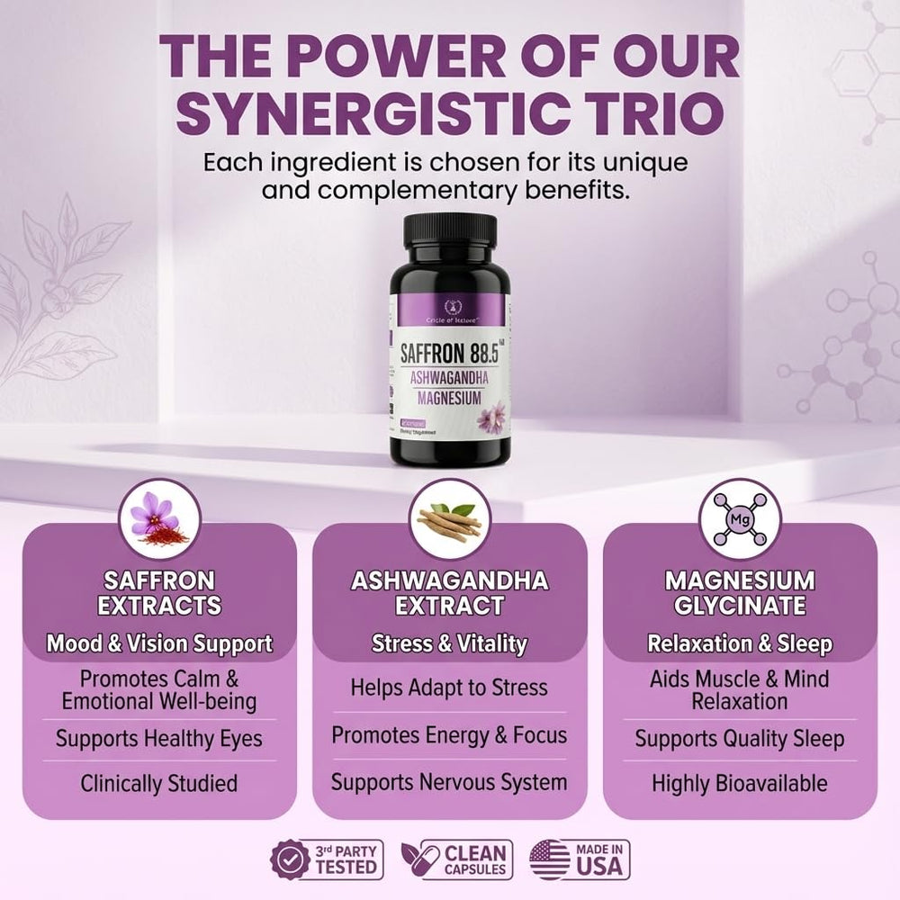 CIRCLE OF NATURE close-up capsule image highlighting potency and purity