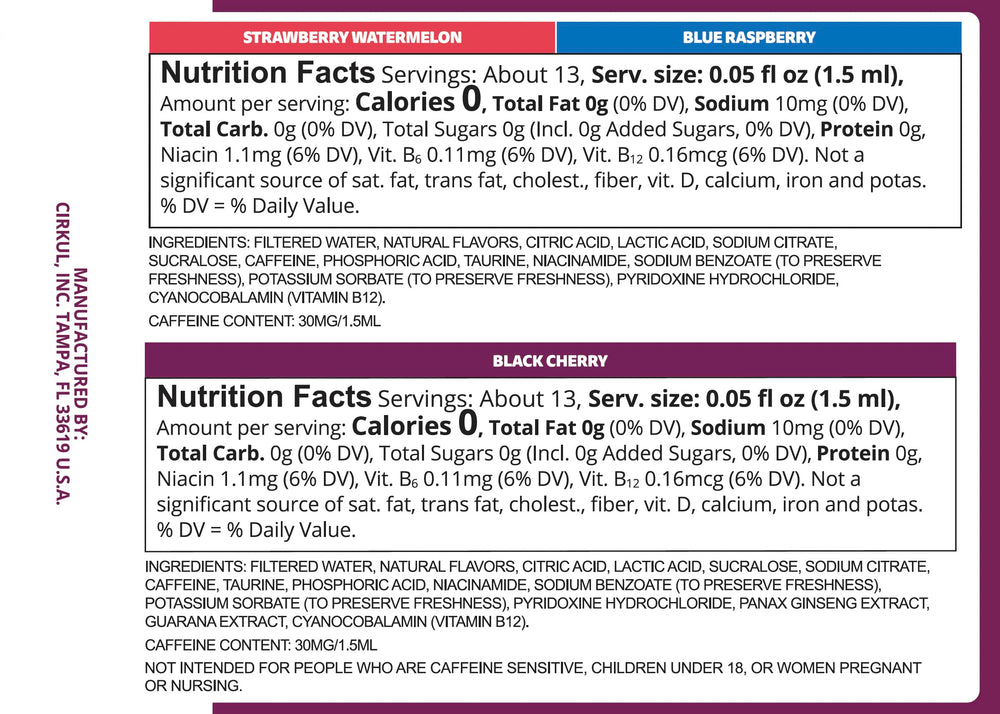 Cirkul GoSip next to a 20oz bottle for size and servings comparison