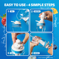 Cirkul GoSip flavored water splash highlighting clear taste profile