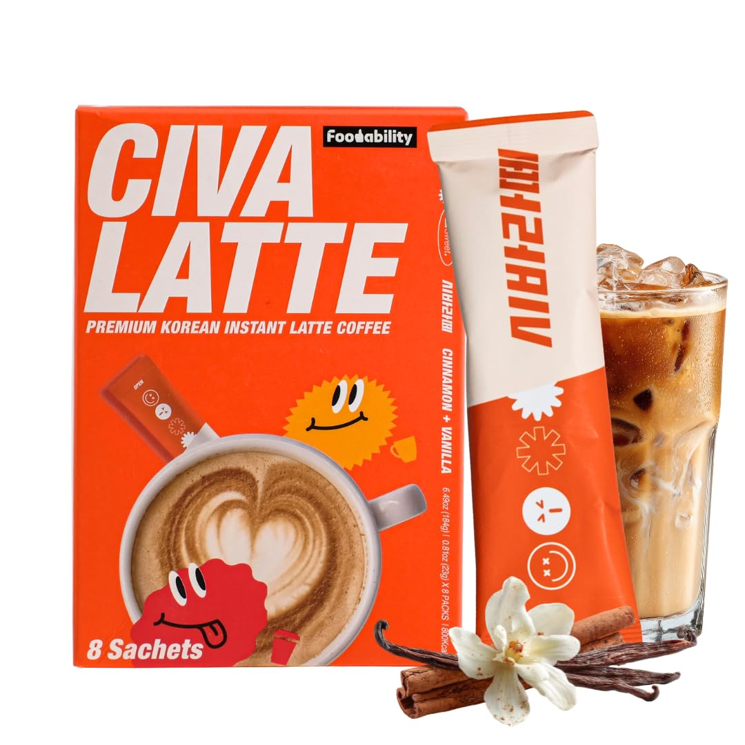 Foodability CIVA latte front packaging showing product and convenience