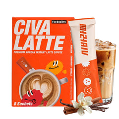 Foodability CIVA latte front packaging showing product and convenience