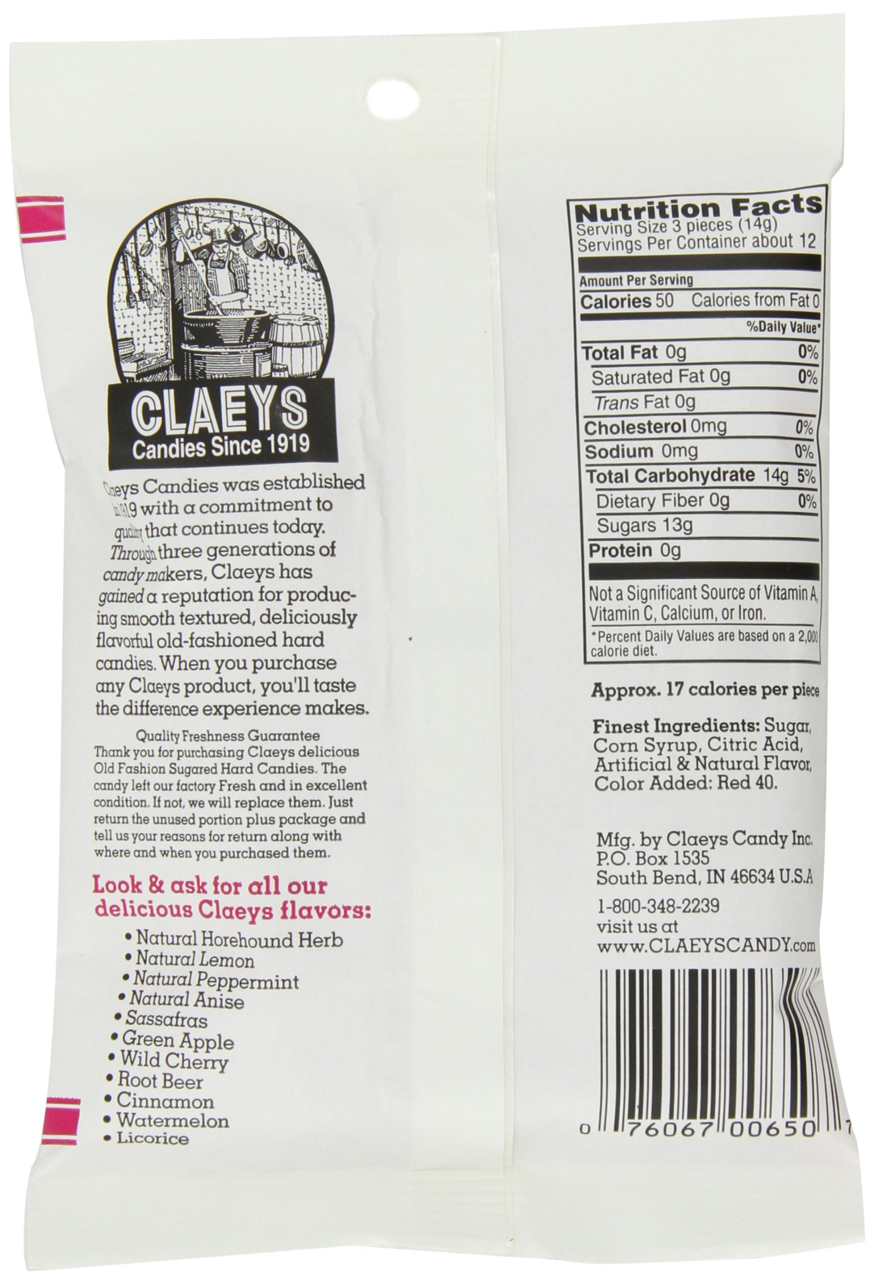Claeys close-up of wild cherry drops highlighting glossy texture and appealing color