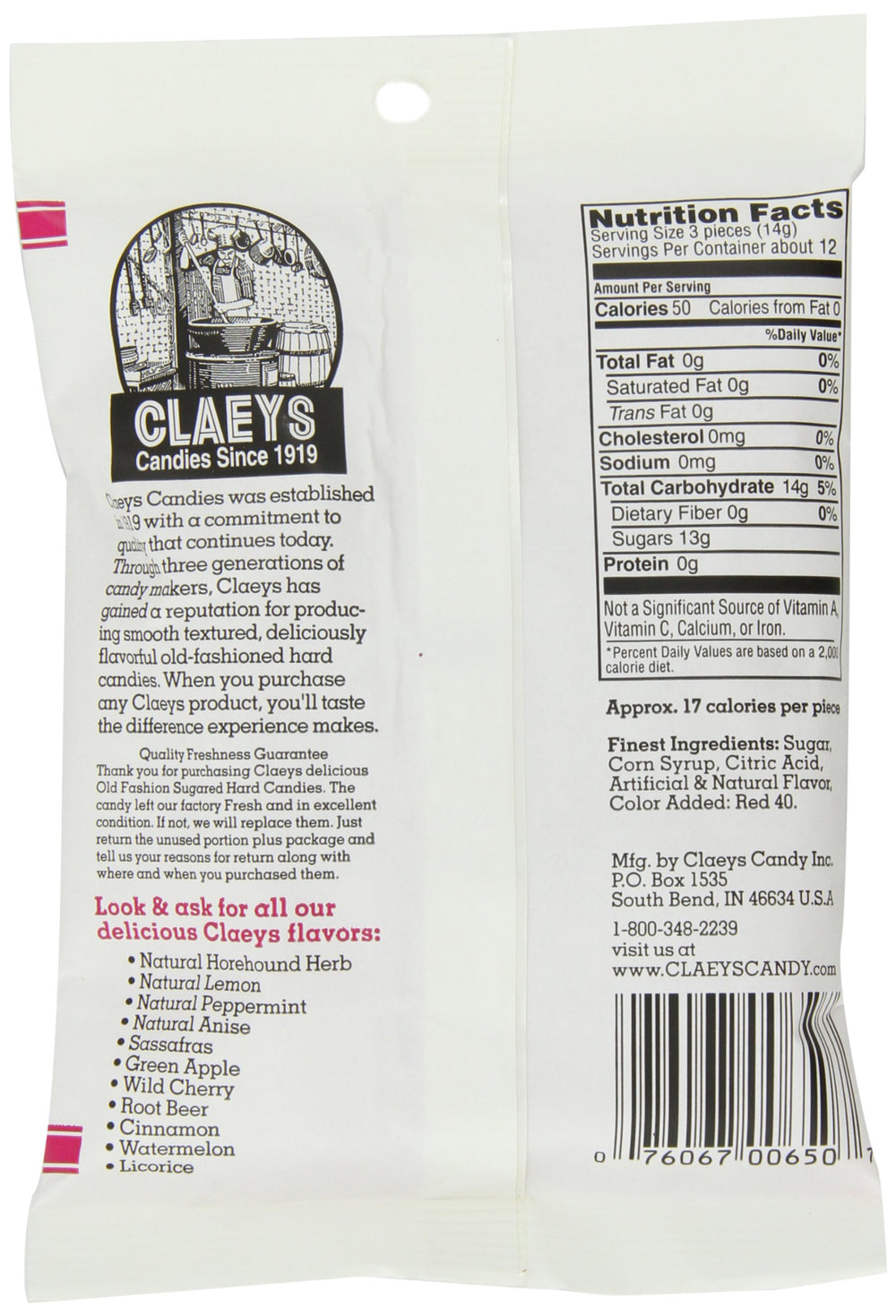 Claeys close-up of wild cherry drops highlighting glossy texture and appealing color