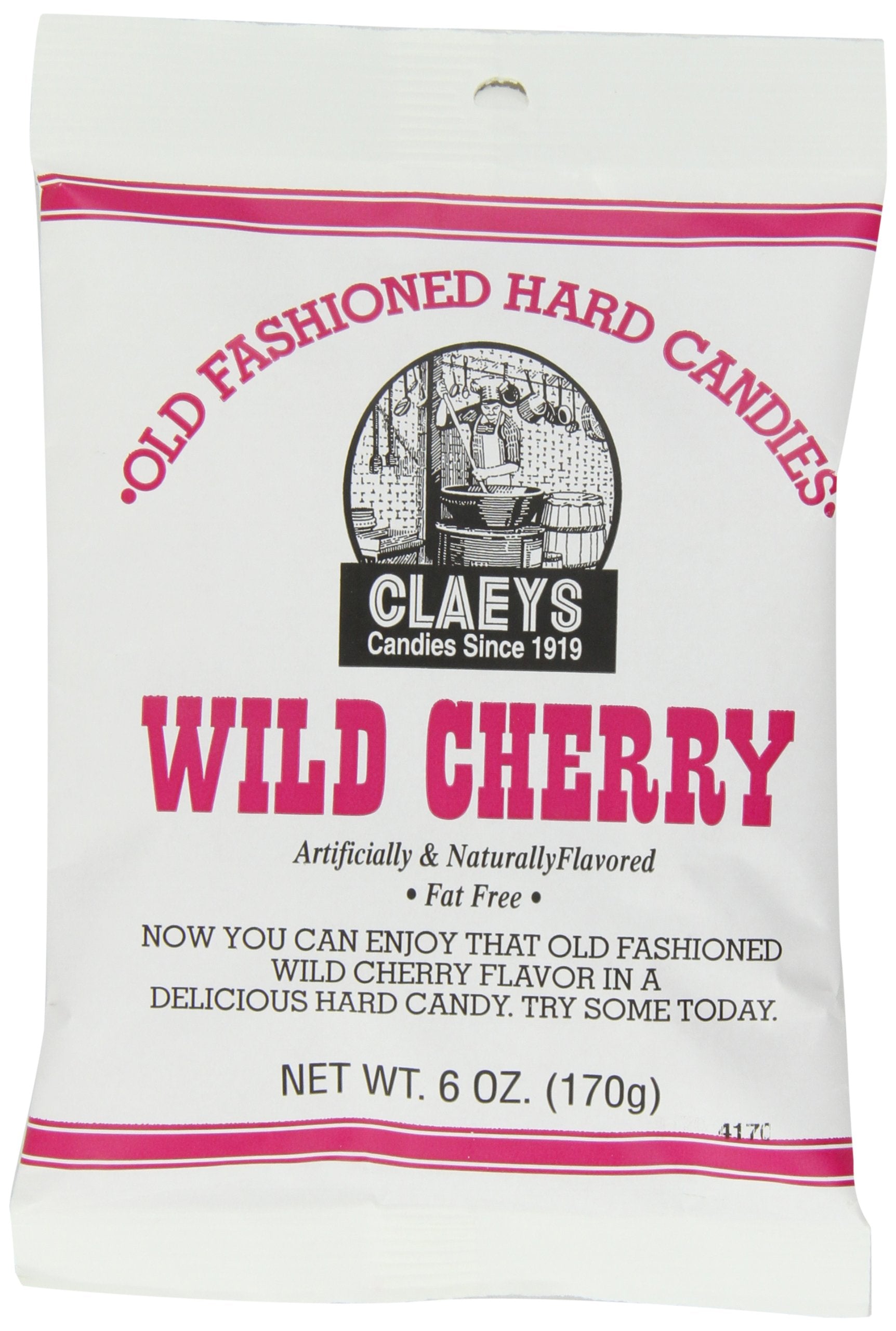 Claeys front packaging showing 6-ounce bag and clear brand label for quick identification