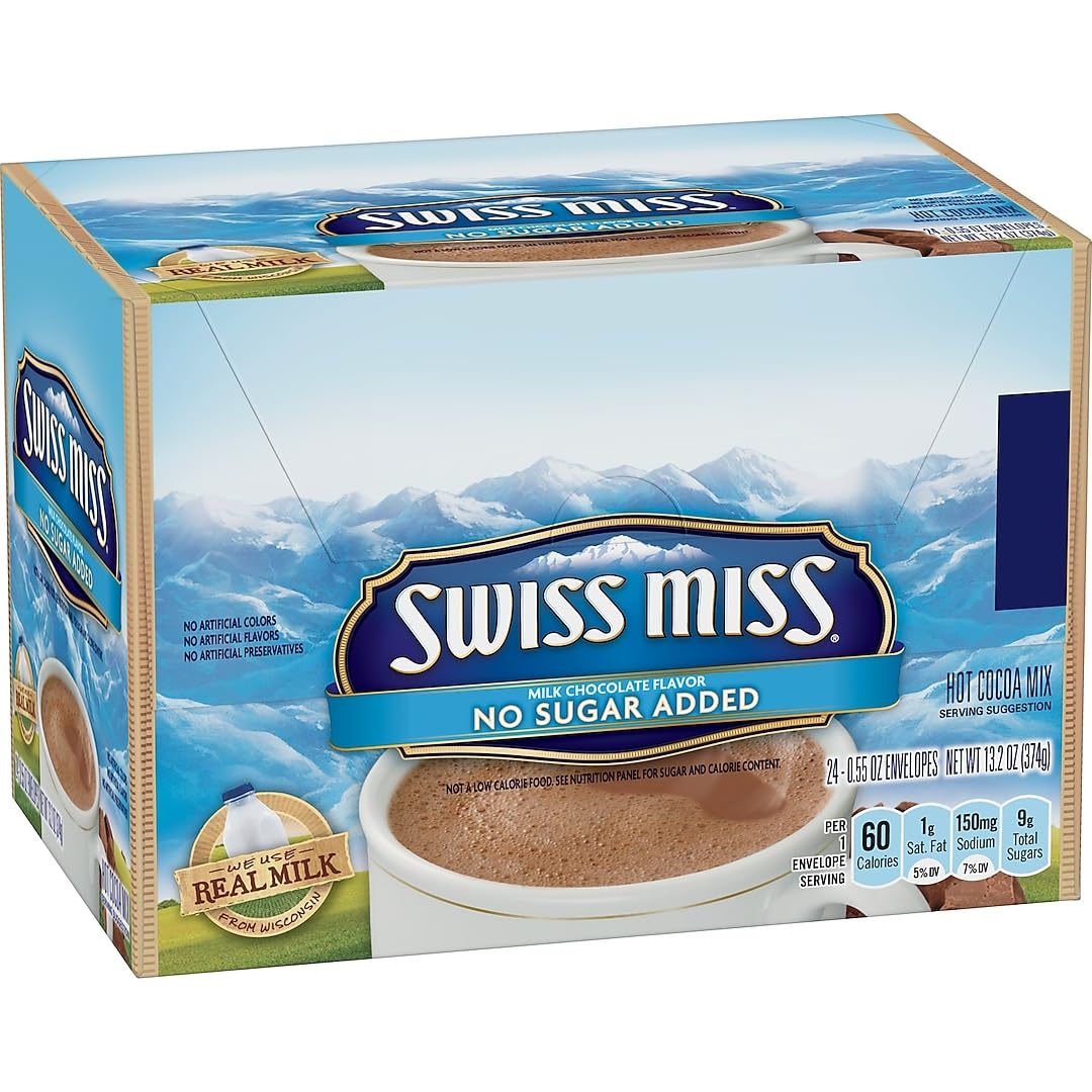 Classic Coffee Concepts Swiss Miss front packaging showing 24 packets and convenience