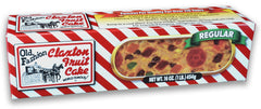 Claxton Fruit Cake front packaging showing iconic holiday carton and gift appeal