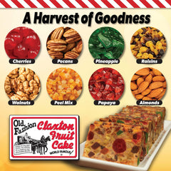 Claxton Fruit Cake individually wrapped loaf demonstrating freshness and convenient portioning