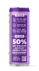 CLEAN Cause can held in hand illustrating portable energy and on-the-go boost