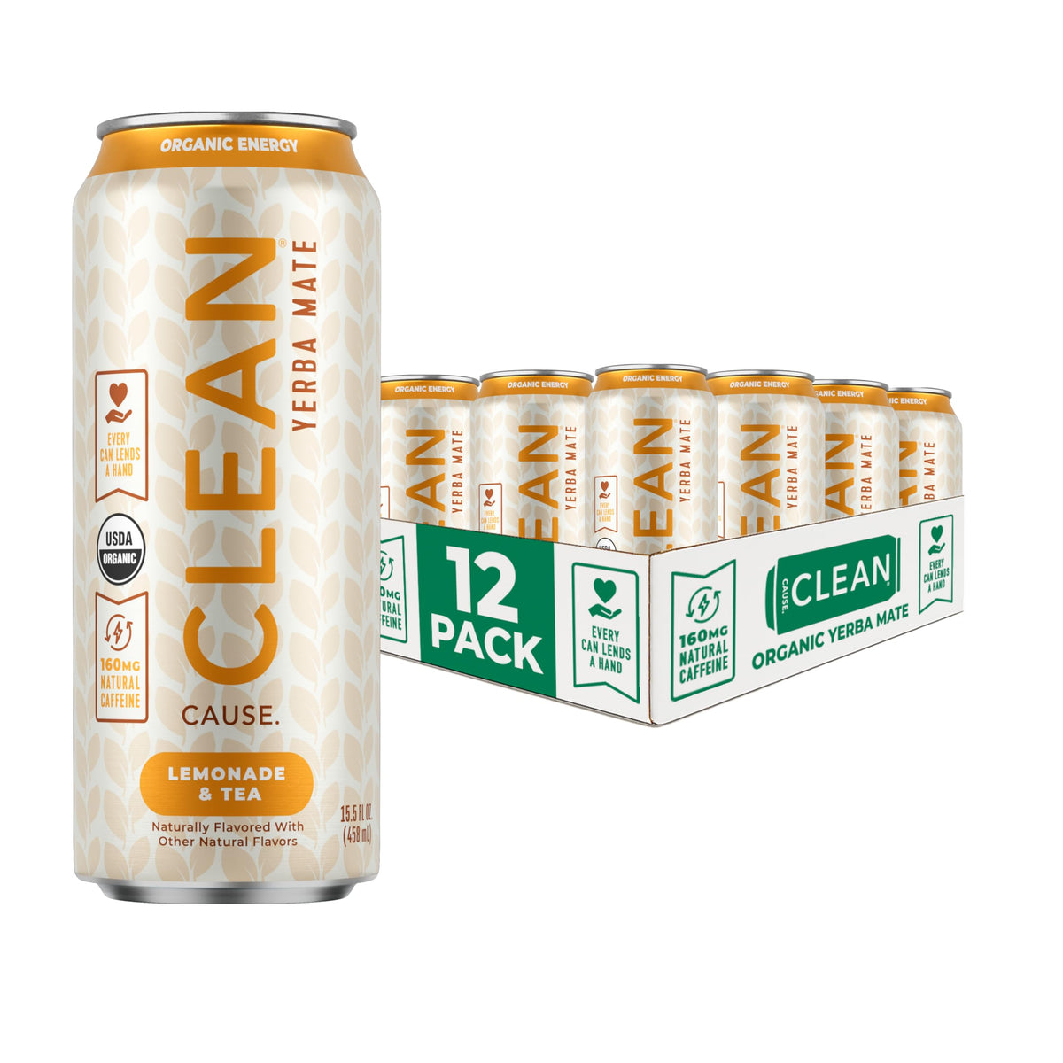 CLEAN CAUSE front can packaging showing label and organic badge for clear product info