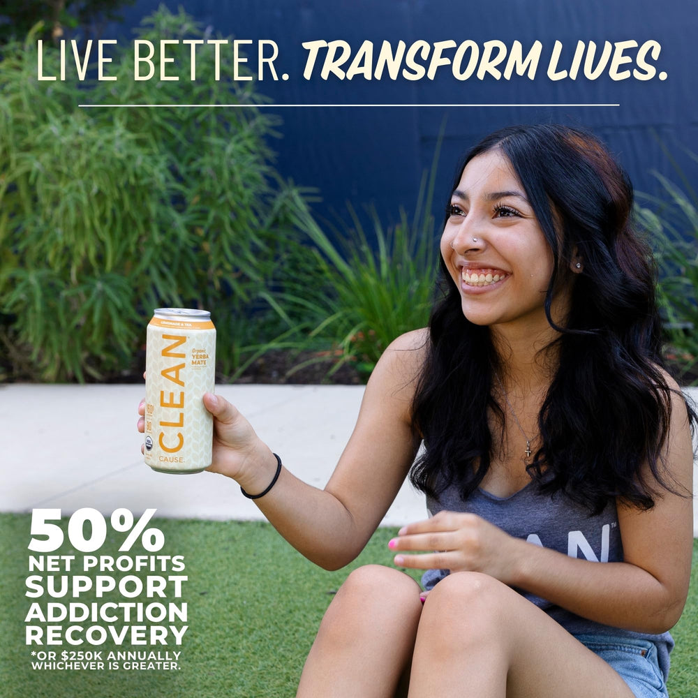 CLEAN CAUSE cans on picnic blanket illustrating social impact and active lifestyle