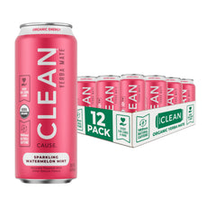 CLEAN Cause front packaging showing watermelon mint flavor and organic badge for quick recognition