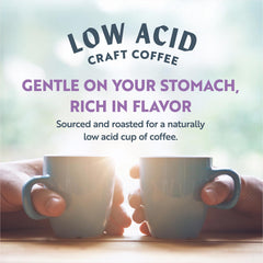Clean Coffee Co open bag with beans and grounds showing freshness benefit