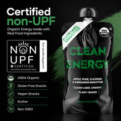 Clean Energy pouch in hand for scale and convenient portability