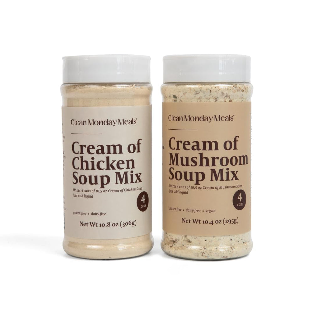 Clean Monday Meals front view of both jars showing product labels and convenience