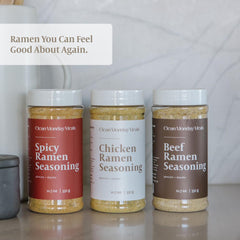 Clean Monday Meals three separate packets displayed to compare flavors quickly