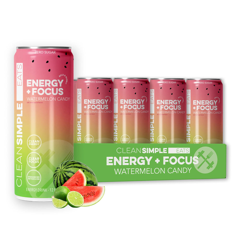 Clean Simple Eats front can view showing label and watermelon candy flavor benefit