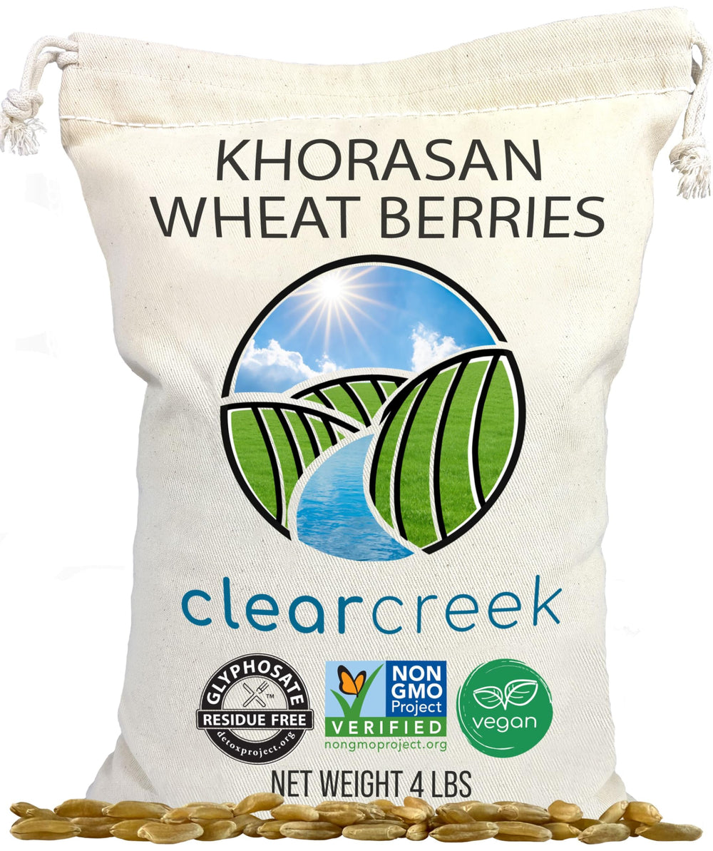 CLEAR CREEK front package 4 lb bag showing label and benefits for pantry