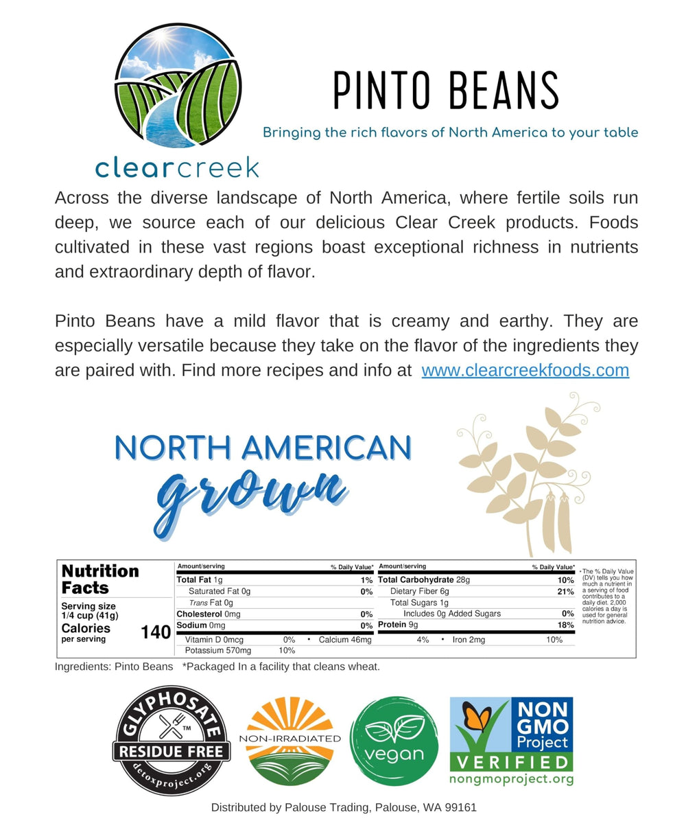 Clear Creek beans in measuring cup showing 4 lb bulk size convenience