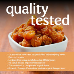 Clear Source brewed longan tea in cup, demonstrates flavorful infusion benefit