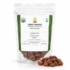 Clear Source front packaging showing organic certification and product name, conveys trust