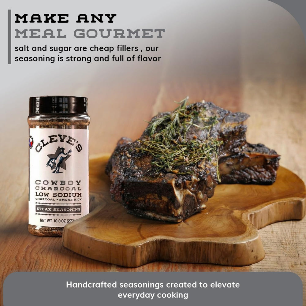 Cleve's Gourmet bottle beside a backyard grill showing flavorful grilled meals and convenience