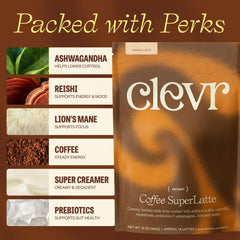 Close-up of Clevr powder texture highlighting smooth blend and easy mixing