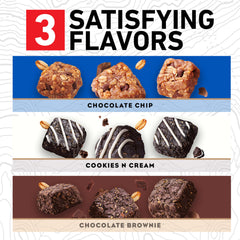 CLIF BAR close-up Chocolate Brownie bite emphasizing dense texture