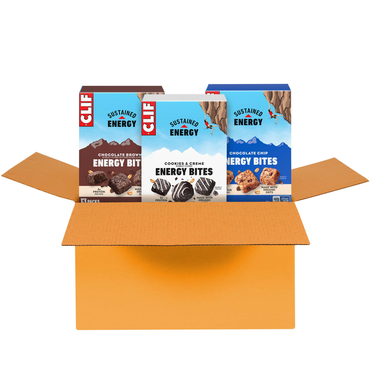 CLIF BAR front packaging showing variety pack and convenience