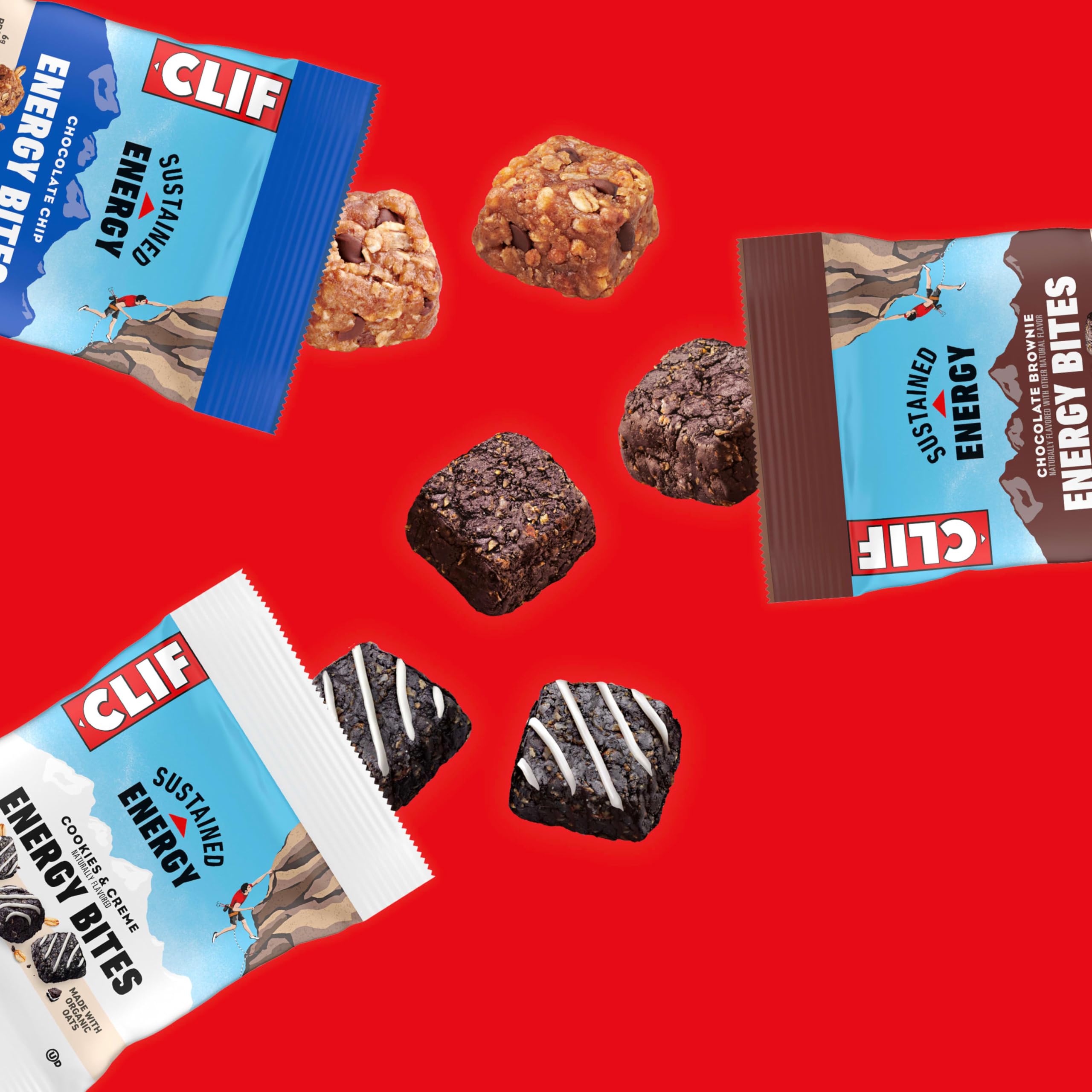 CLIF BAR individually wrapped packs displayed for grab-and-go convenience