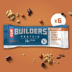 CLIF BUILDER'S ingredients label view showing protein and allergen info