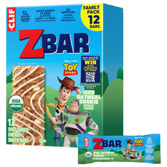Clif Kid ZBar front packaging showing 12-count box and organic badge