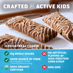 Clif Kid Zbar icing closeup showing sweet topping without artificial colors