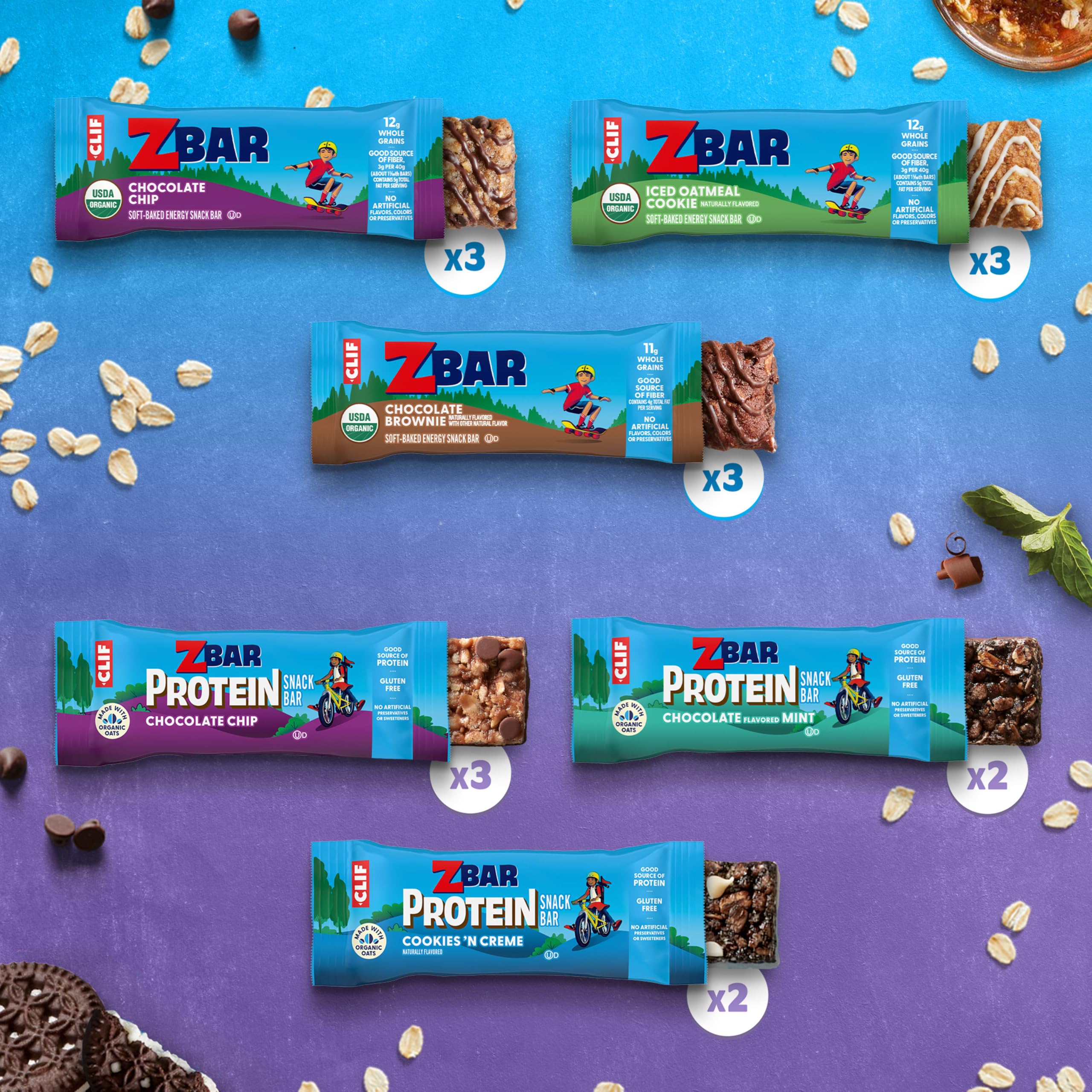 Clif Kid Zbar individually wrapped bars for convenient lunchbox packing benefit