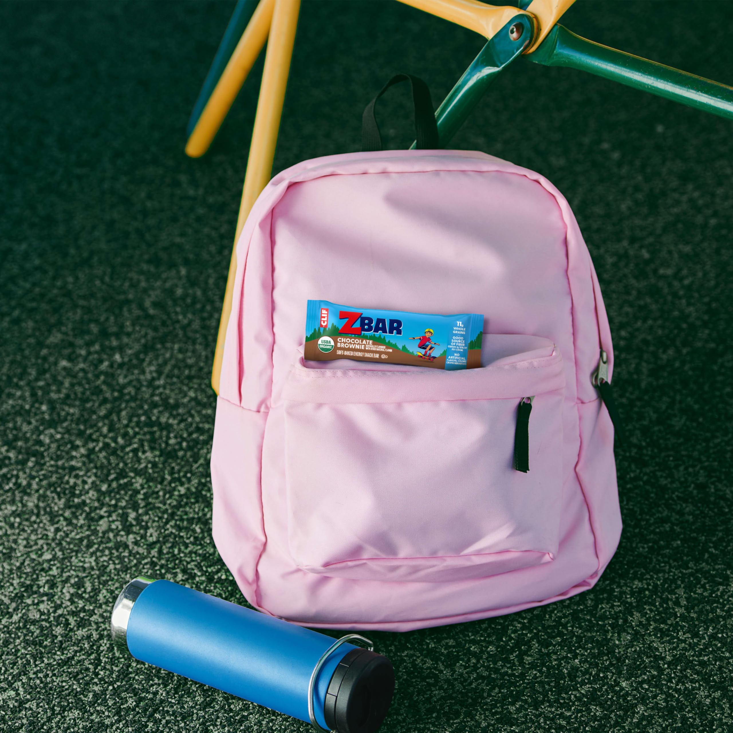 Clif Kid Zbar next to a ruler showing individual bar portion size
