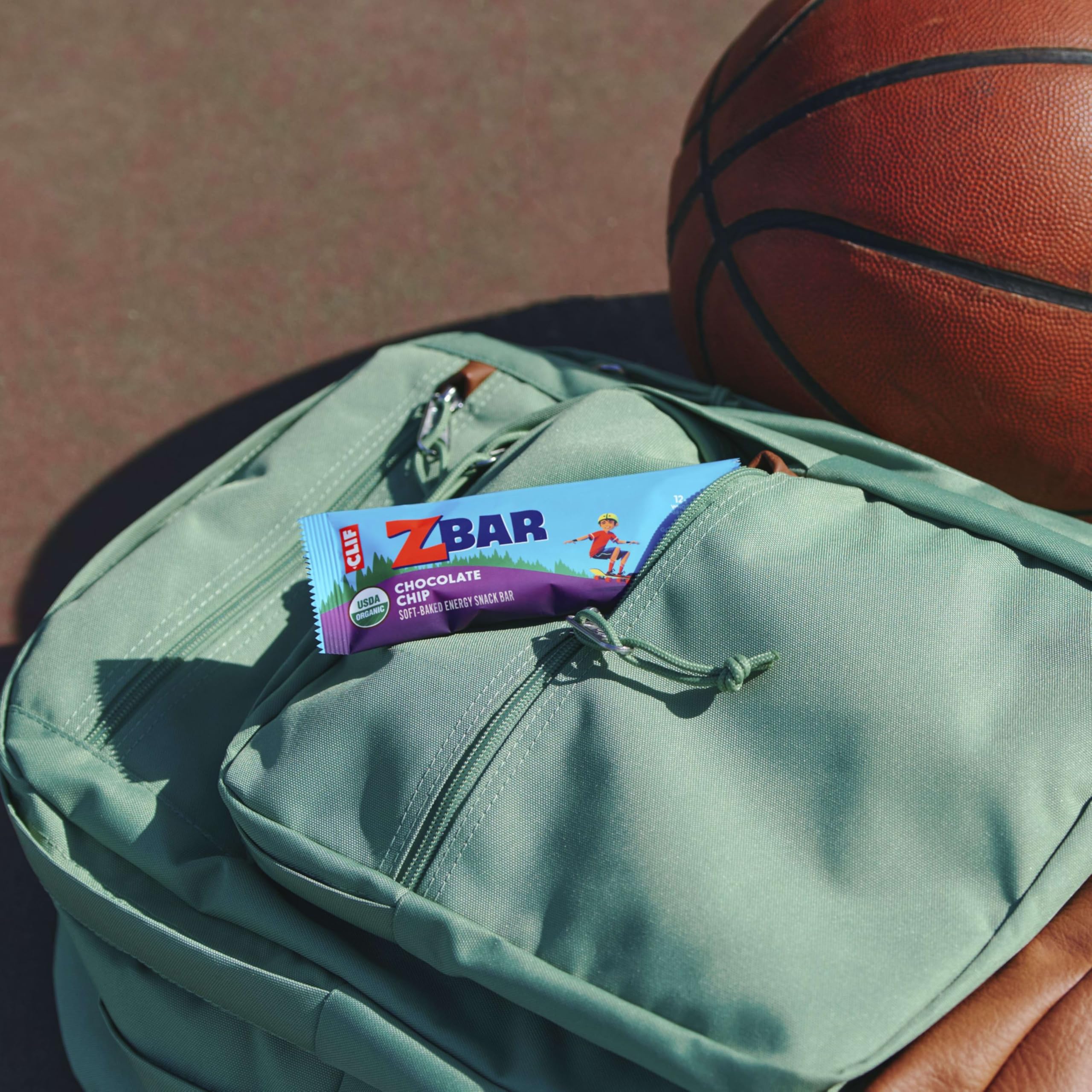 Clif Kid ZBar unwrapped on a plate showing serving presentation