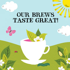 Clipper brewing hot cup with steam demonstrating proper steeping and comforting benefit